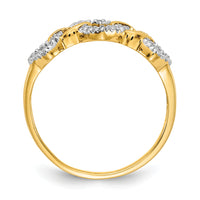 14k Diamond Triple Heart Ring-RM5723