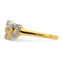 14k Diamond Triple Heart Ring-RM5723