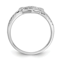 14k White Gold Diamond Heart Ring-RM5727