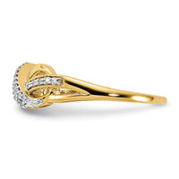 14k Diamond Infinity Symbol Ring-RM5730