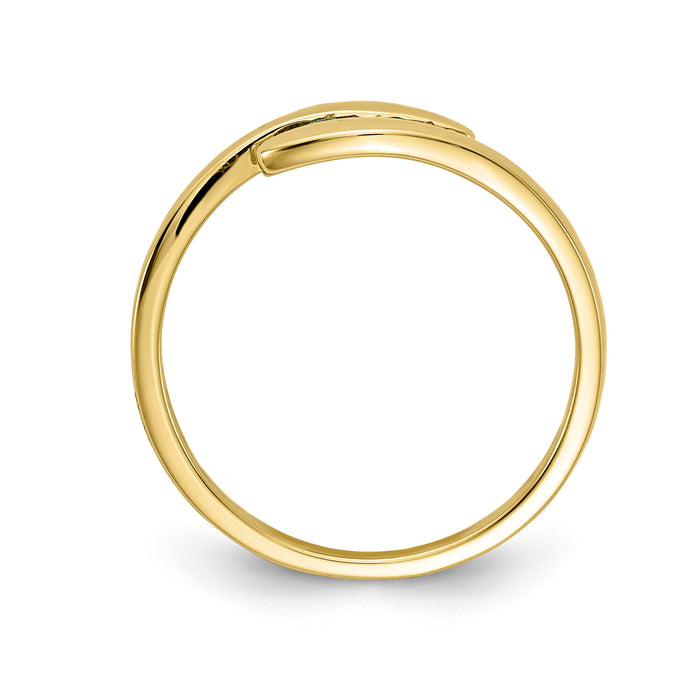 14k Emerald and Diamond 3-stone Ring-RM5742