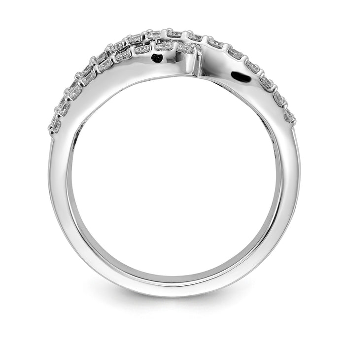 14k White Gold Ruby Diamond Ring-RM5743
