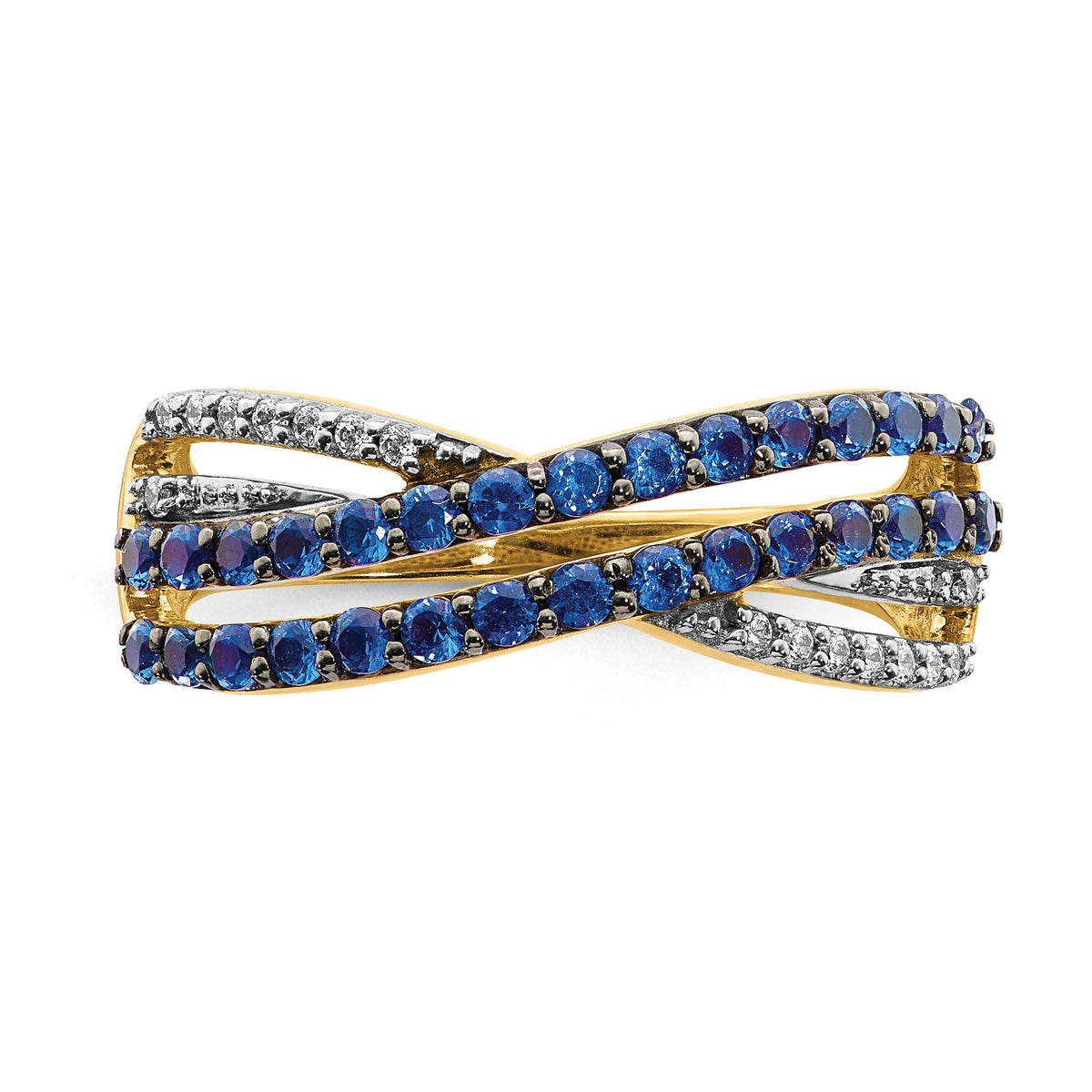 14k Sapphire and Diamond Ring-RM5770