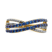 14k Sapphire and Diamond Ring-RM5770