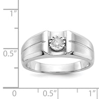 14k White Gold Diamond Mens Ring-RM5783