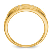 14k Diamond Mens 5-stone Ring-RM5788
