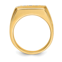 14k Diamond 5-stone Mens Ring-RM5797