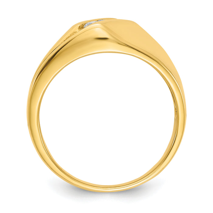 14k Diamond Mens Ring-RM5814