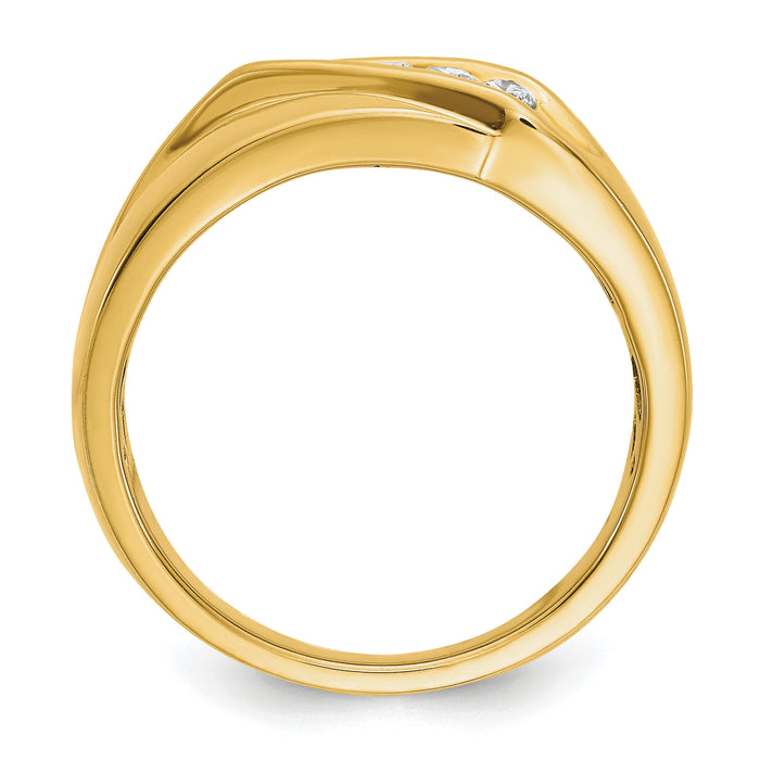 14k Diamond Mens Ring-RM5815
