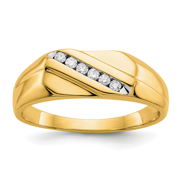 10K Diamond Mens Ring-RM5816