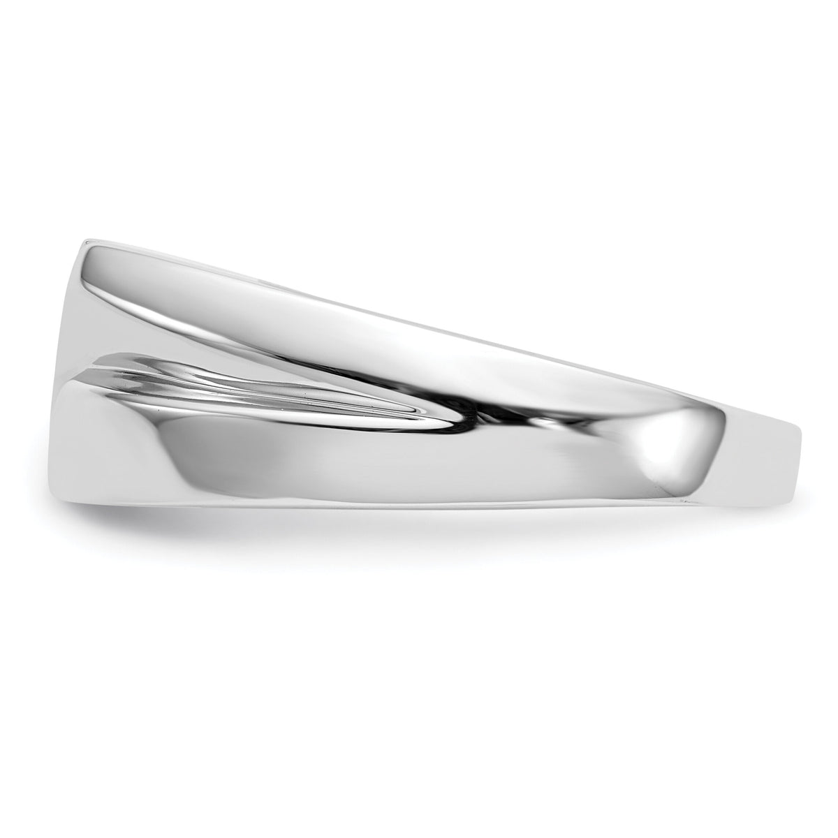 14k White Gold Diamond Mens Ring-RM5819