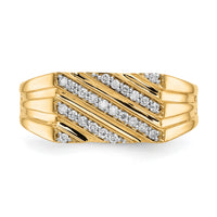 14k Diamond Mens Ring-RM5820