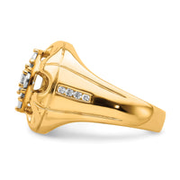 14k Diamond Mens Ring-RM5839