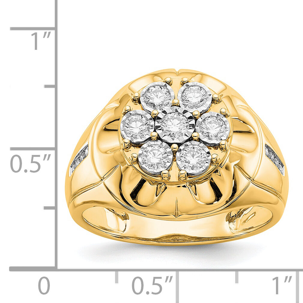 14k Diamond Mens Ring-RM5839