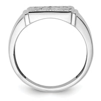 14k White Gold Mens DAD Ring Mounting-RM5847
