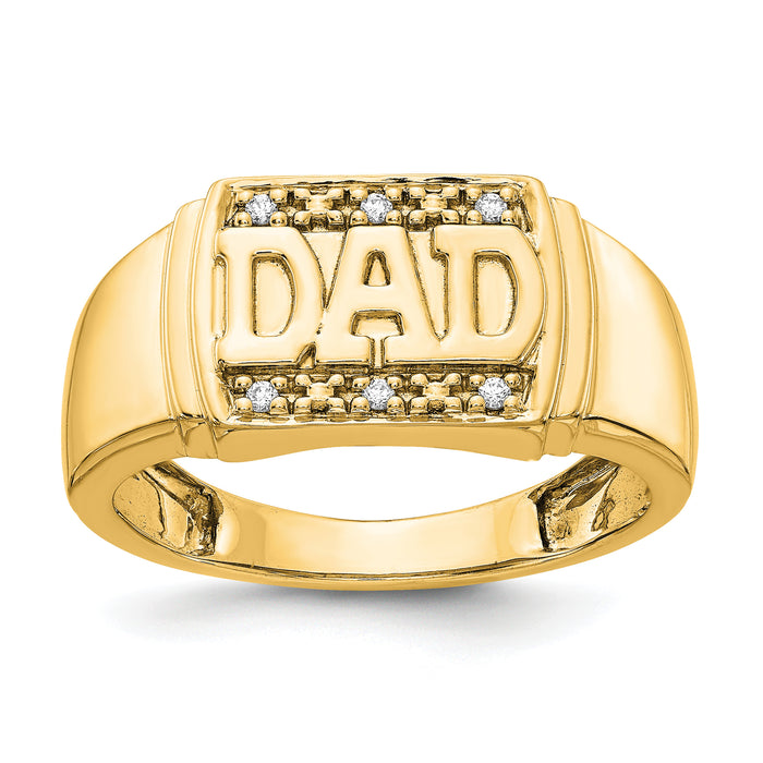 14k AA Diamond men's ring-RM5847-004-YA
