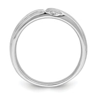 14k White Gold Diamond Men's Band-RM6101B