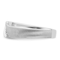 14k White Gold Diamond Men's Band-RM6101B