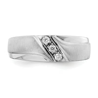 14k White Gold Diamond Men's Band-RM6101B