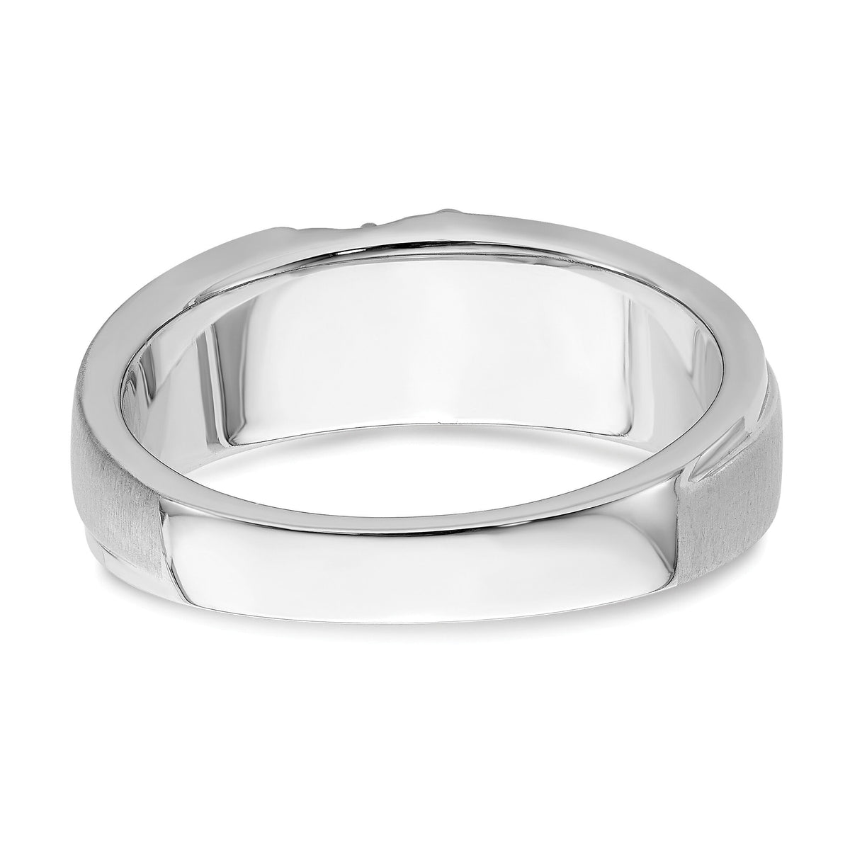 14k White Gold Diamond Men's Band-RM6101B