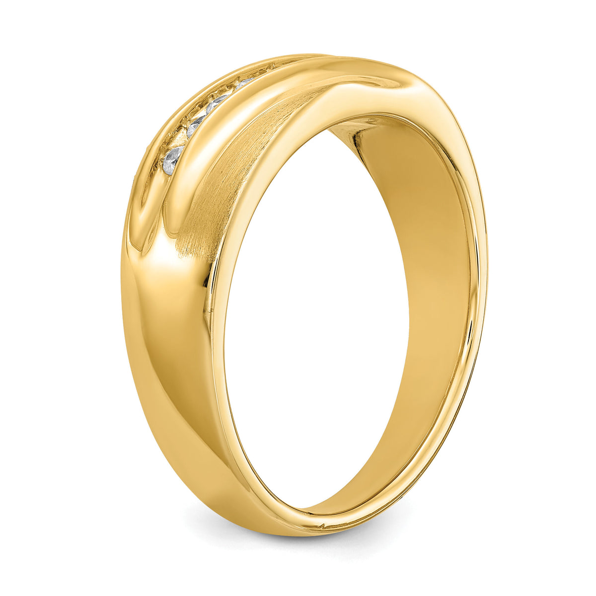 14k Diamond Men's Band : Satin E/W-RM6110B