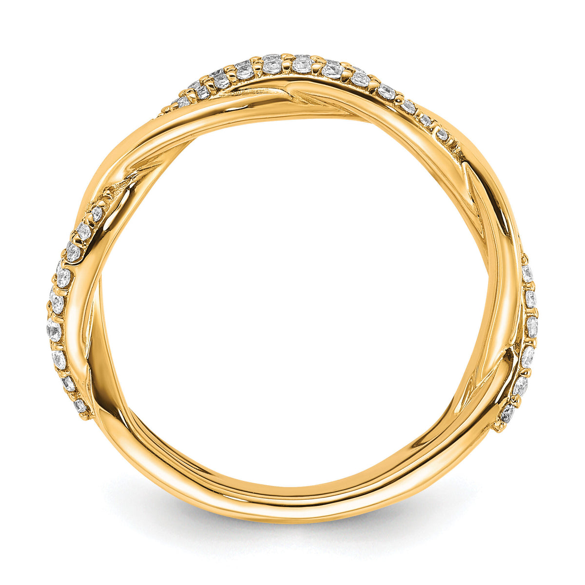 14K Polished Diamond Fashion Ring-RM6169