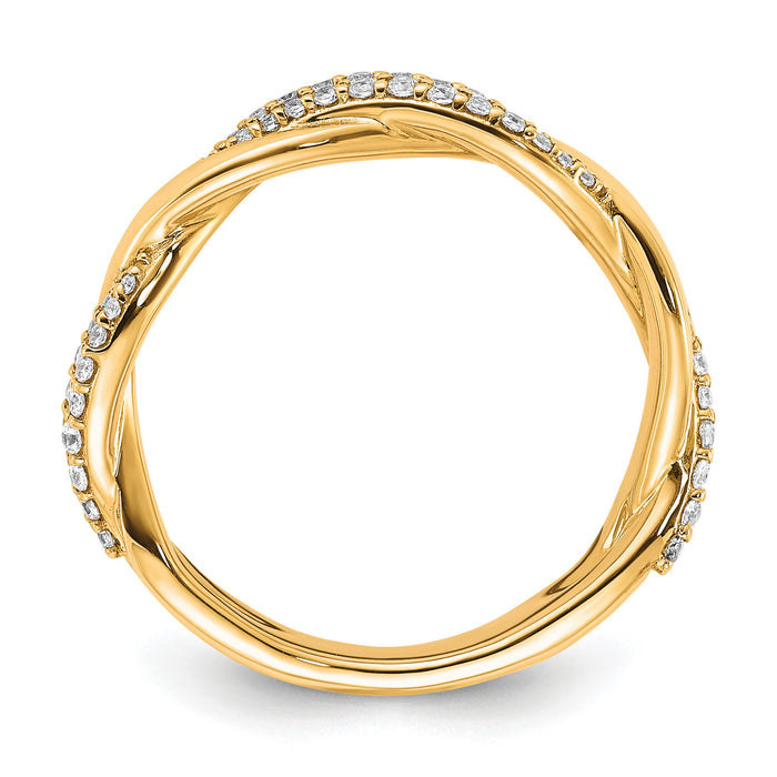 14K Polished Diamond Fashion Ring-RM6169
