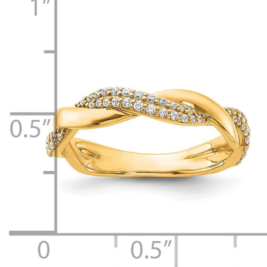 14K Polished Diamond Fashion Ring-RM6169