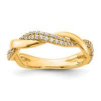 14K Polished Diamond Fashion Ring-RM6169