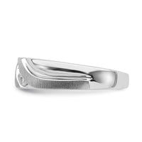 14k White Gold Men's Diamond Band-RM6403B