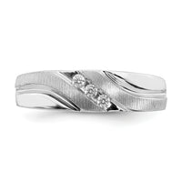 14k White Gold Men's Diamond Band-RM6403B