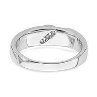 14k White Gold Men's Diamond Band-RM6403B
