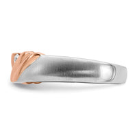 14k White and Rose Gold Men's Diamond Band-RM6405B