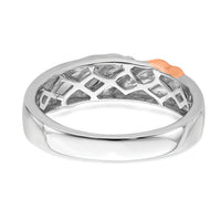 14k White and Rose Gold Men's Diamond Band-RM6405B