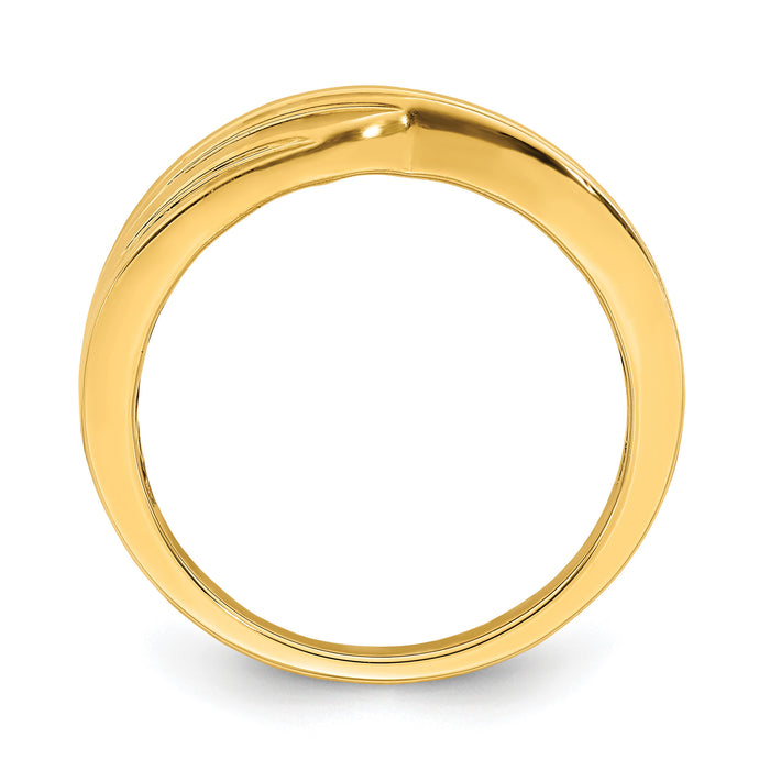 14k Men's Complete Diamond Band-RM6411B