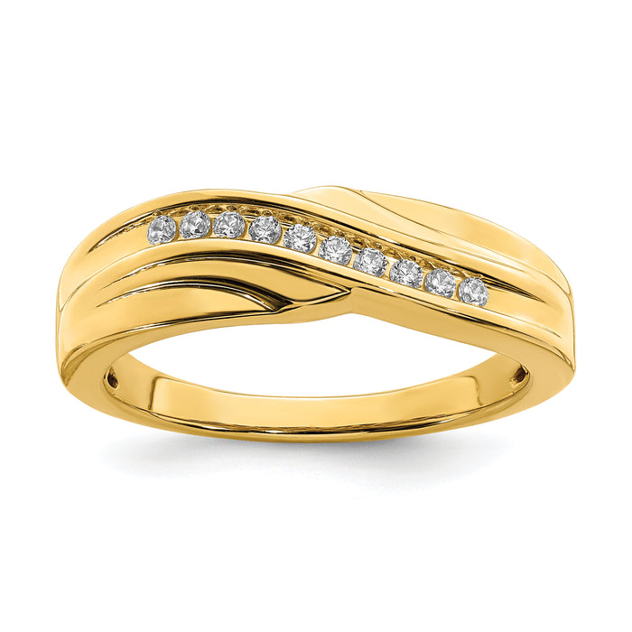 14k Men's Complete Diamond Band-RM6411B-015-YAA