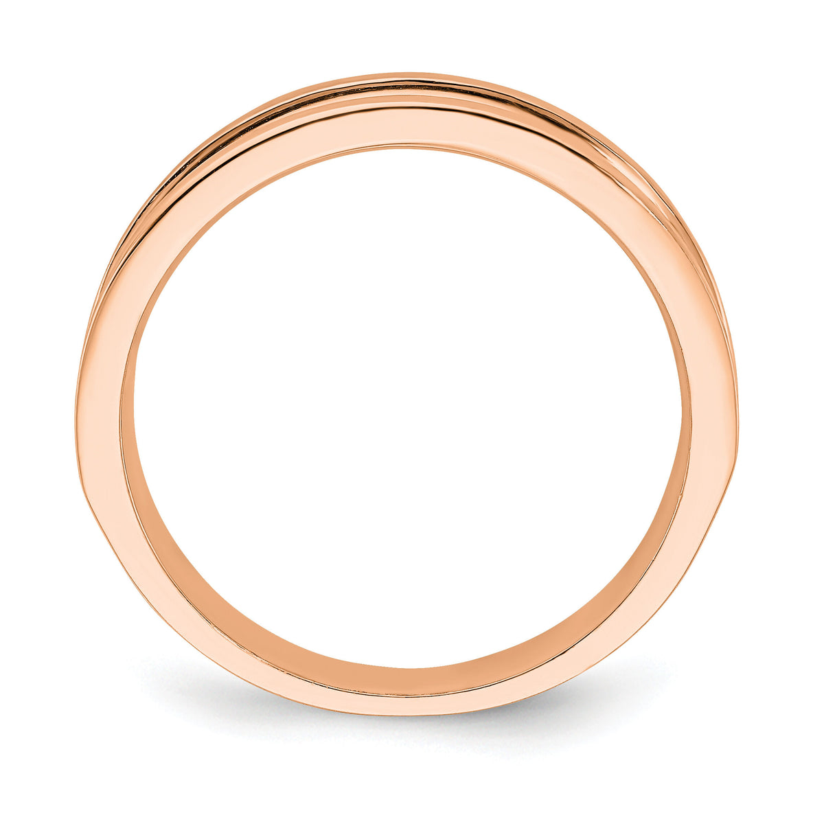 10K Rose 10-2.9mm Stone Tapered Channel Band Mtg-RM6768B