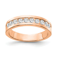 10K Rose 10-2.9mm Stone Tapered Channel Band Mtg-RM6768B