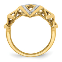14k Polished Fancy Geometric Diamond Ring-RM6823