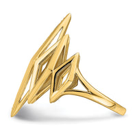 14k Polished Fancy Geometric Diamond Ring-RM6823