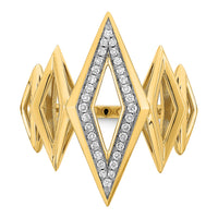 14k Polished Fancy Geometric Diamond Ring-RM6823