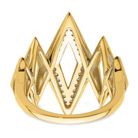 14k Polished Fancy Geometric Diamond Ring-RM6823