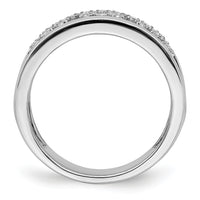 14k White Gold Polished Fancy Diamond Band-RM6830