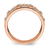14k Rose Gold Polished Diamond Fancy Filigree Band-RM6863