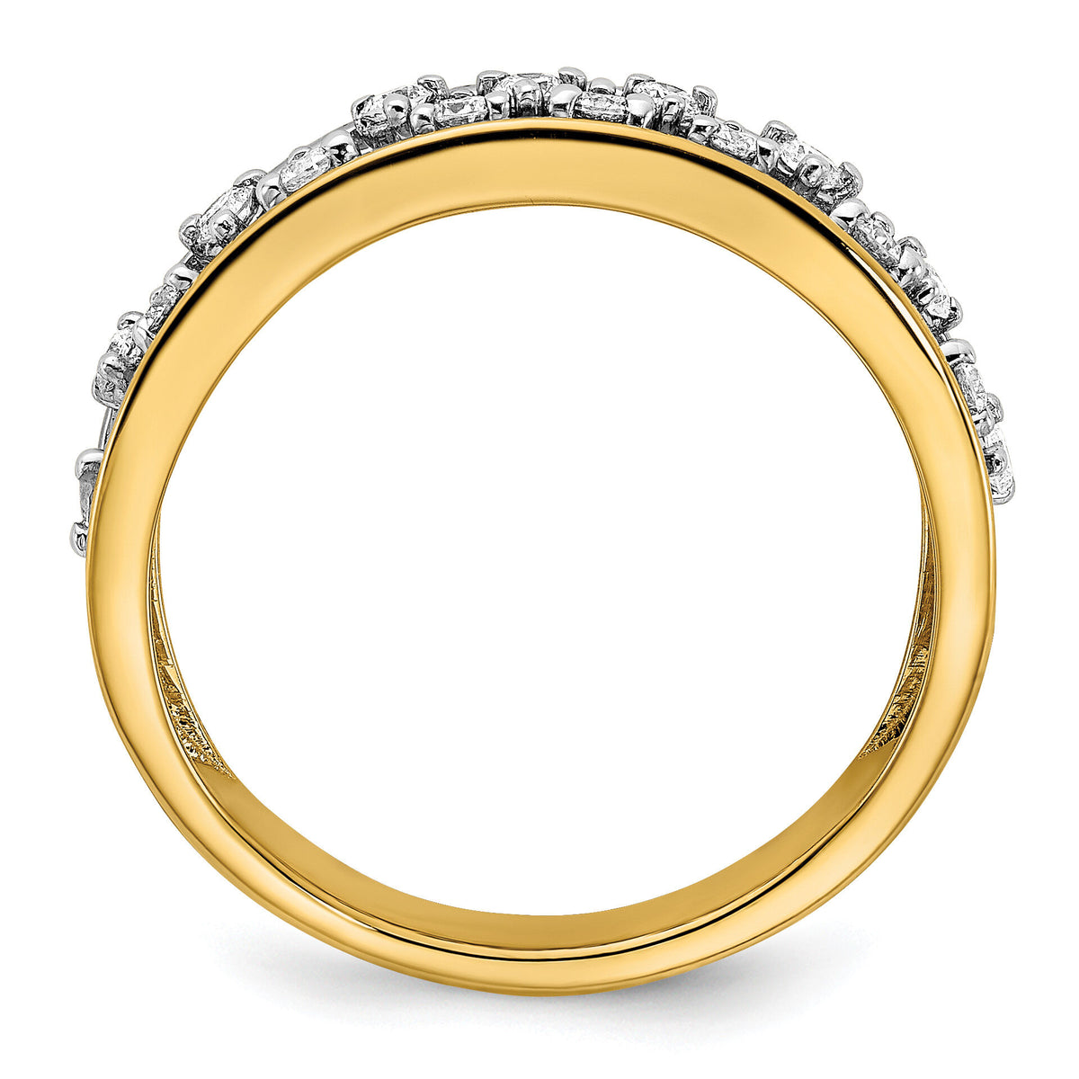 14k Polished Diamond Band-RM6875