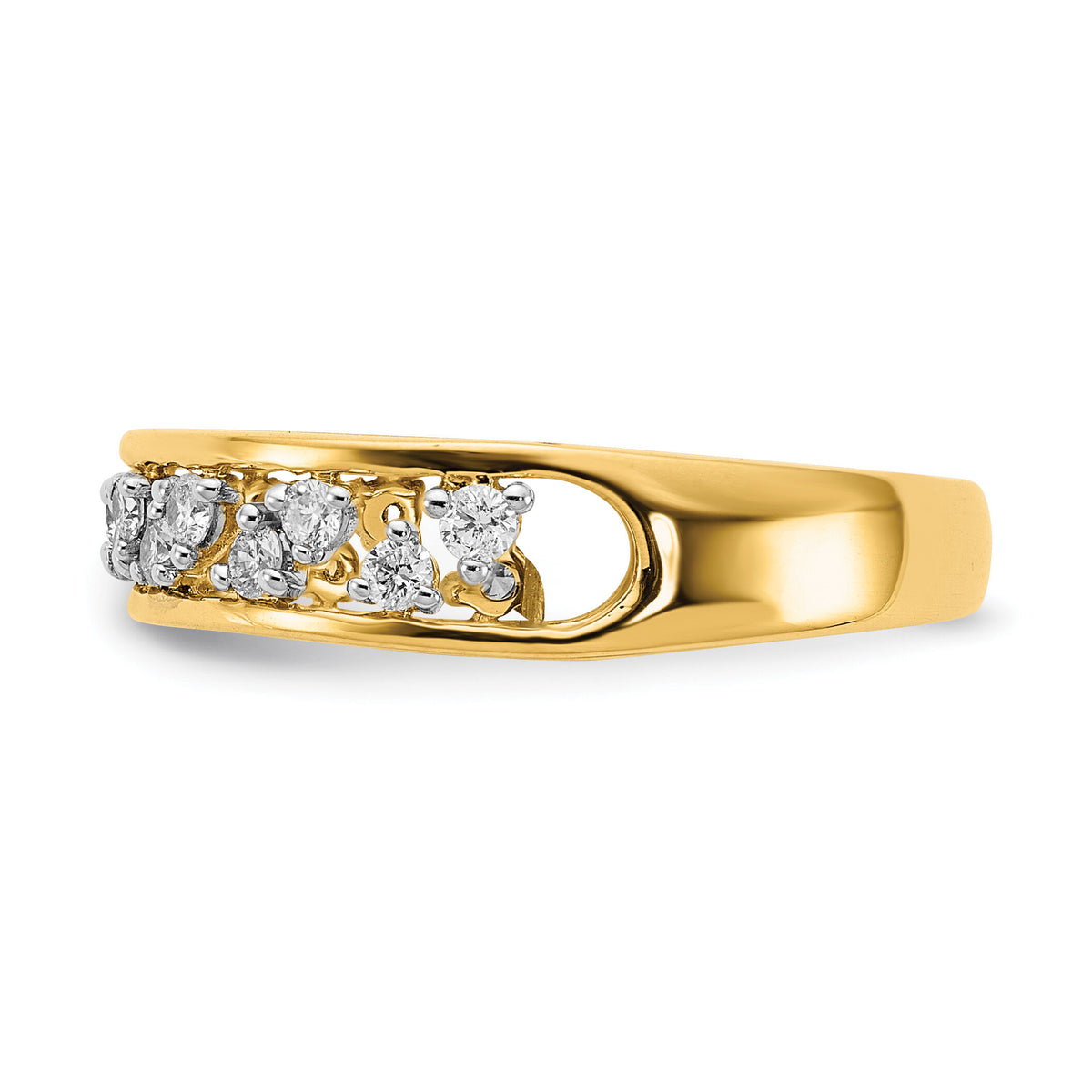 14k Polished Diamond Band-RM6875