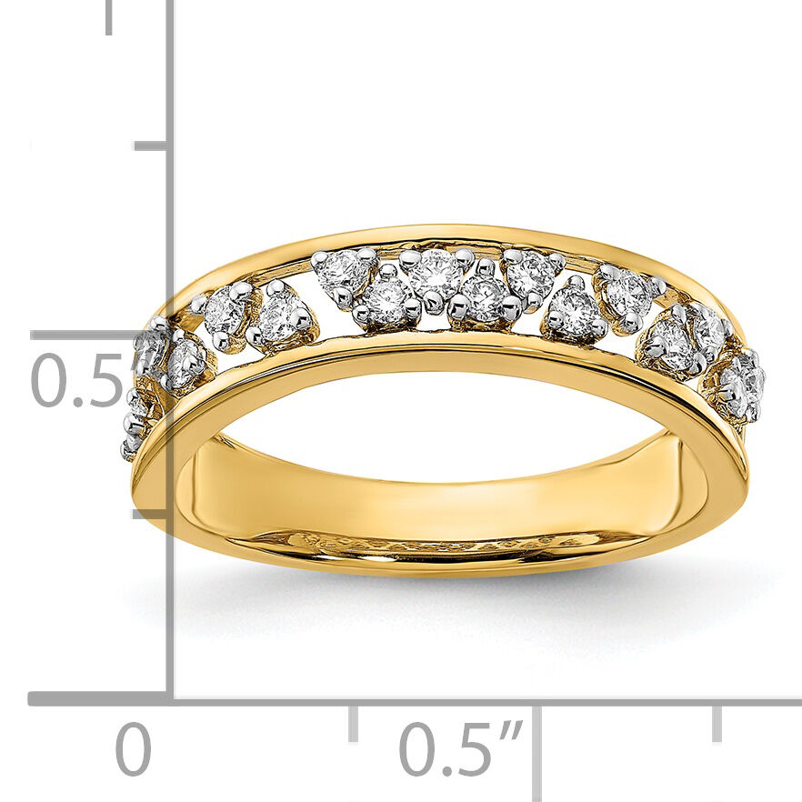 14k Polished Diamond Band-RM6875