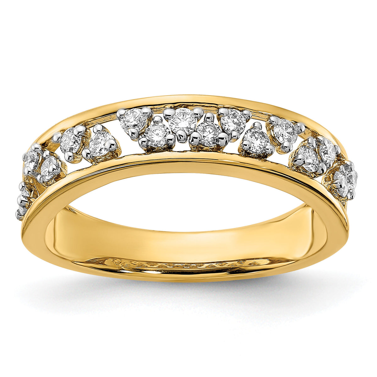 14k Polished Diamond Band-RM6875