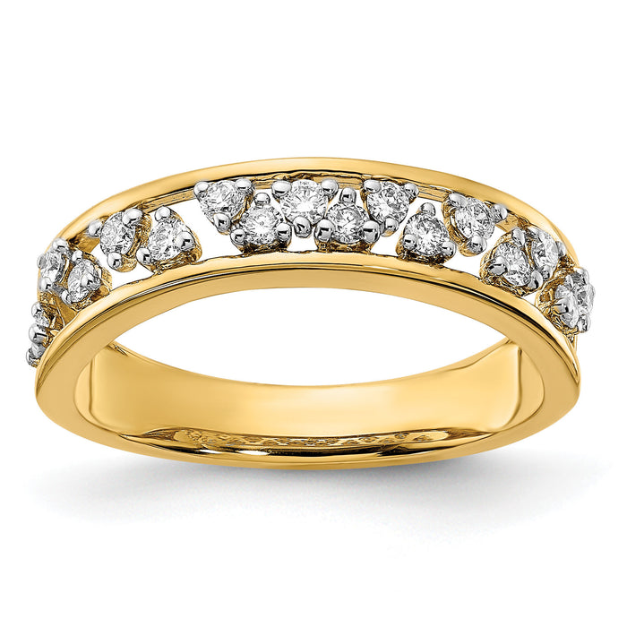 14k Polished Diamond Band-RM6875