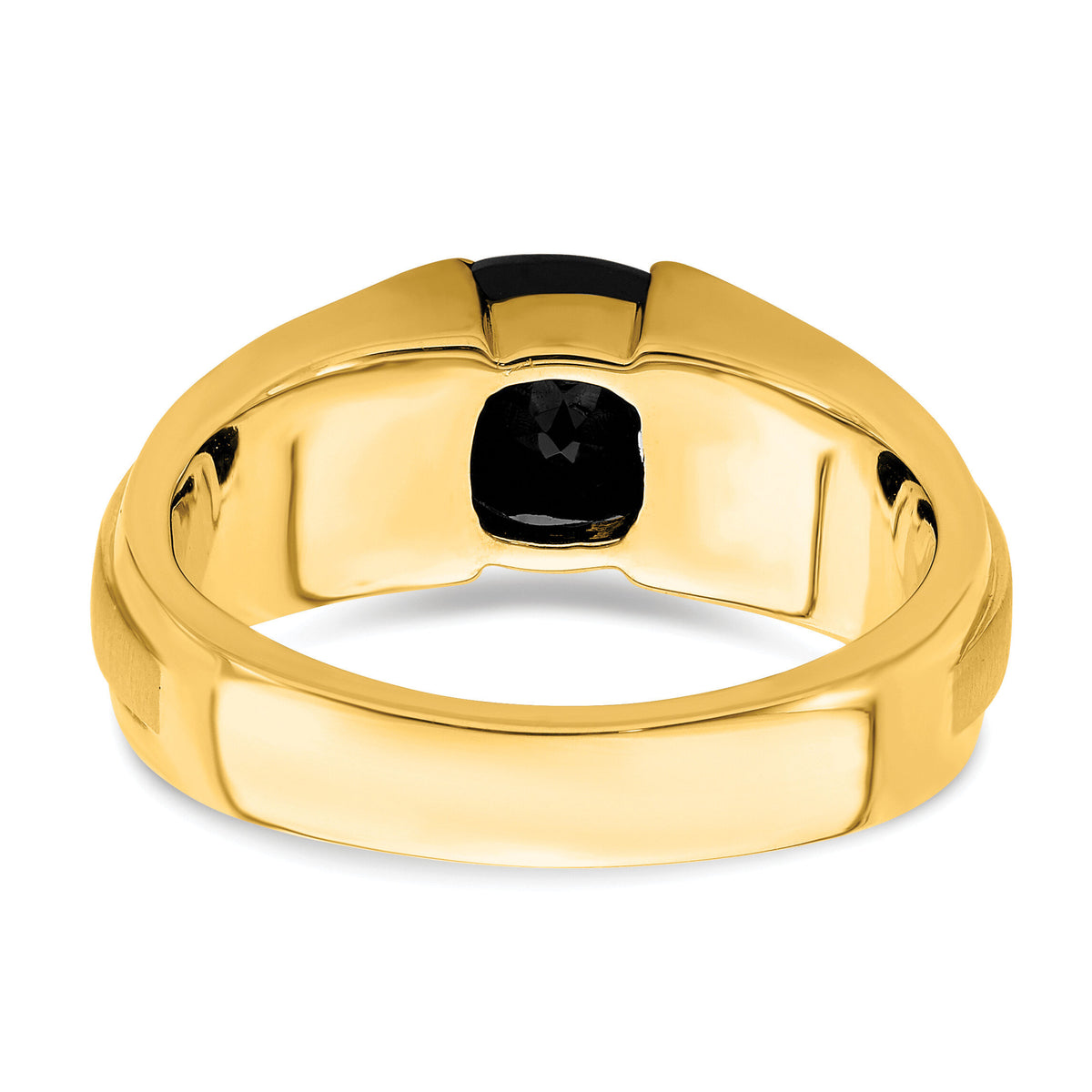 14k Onyx and Diamond Mens Ring-RM6940